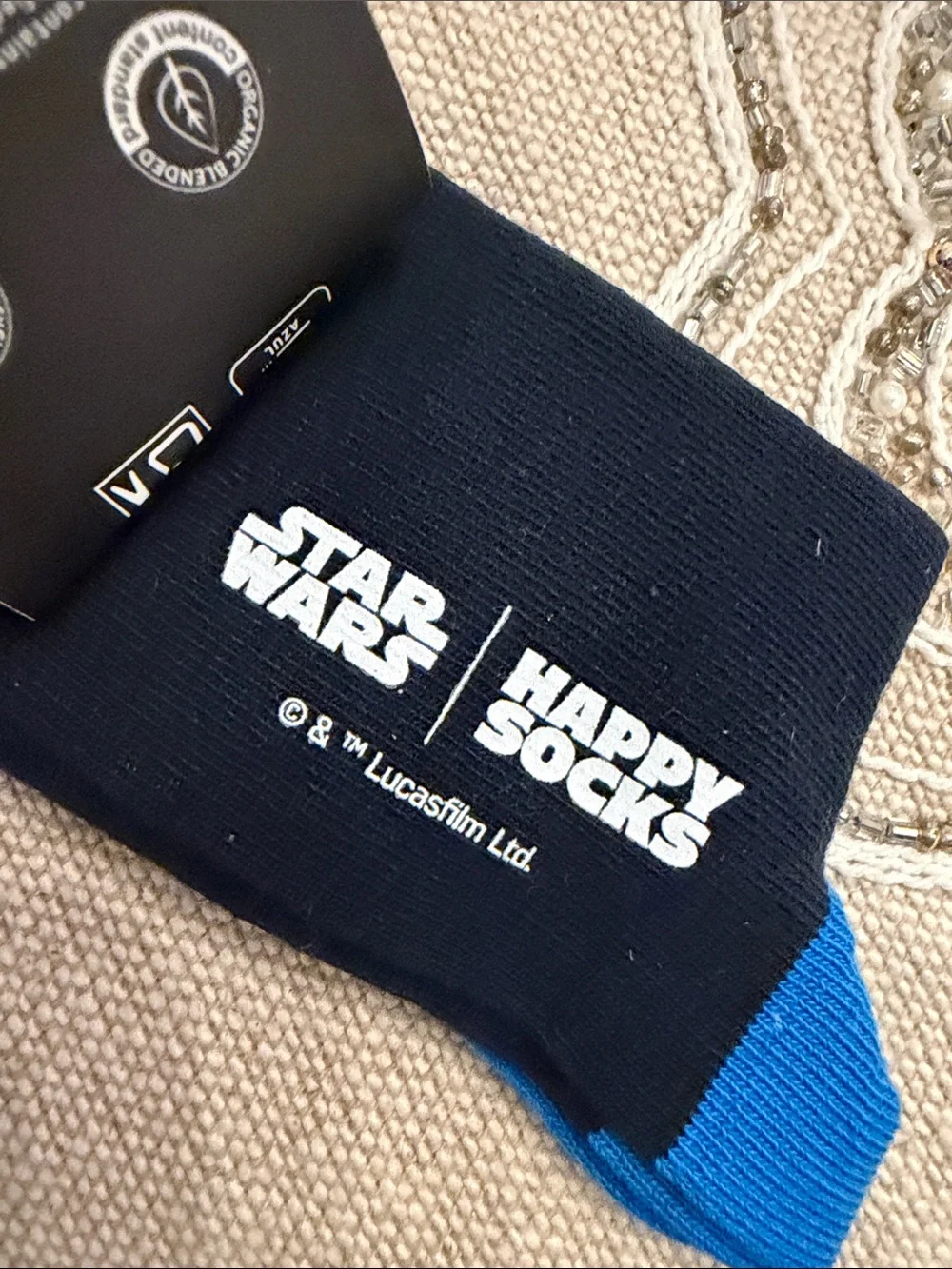 Star Wars Blue and Navy Baby Yoda & Mandalorian Kids Socks